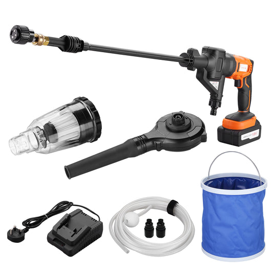 3-in-1 Cordless Pressure Washer Vacuum & Blower - for Car, Home & Garden