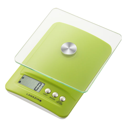 Digital Kitchen Scale - 5kg / 11lb Food Scale with 0.1g Precision, Glass Platform, Volume Mode, Zero Function and Auto-Off