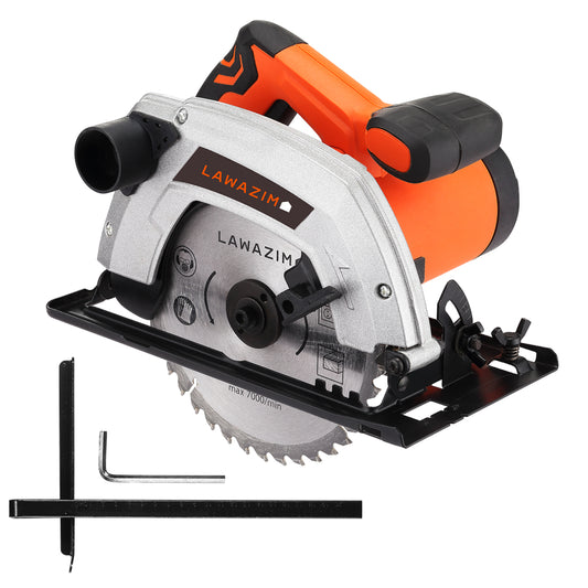 Circular Saw - 1400W - Electric Hand Saw with Dust Blower - Ideal for Woodworking, Carpentry, and DIY Projects