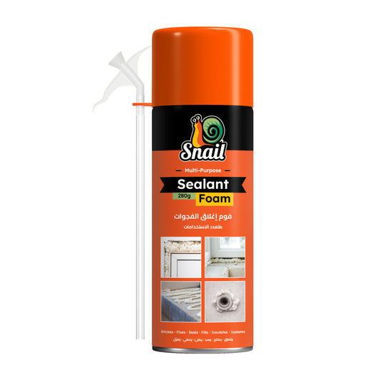 Polyurethane Foam - 300ml, Multipurpose Expanding Spray Foam Sealant with Flexible Filling, Quick Drying and Long Reach Nozzle for Gap Filling, Window Insulation, Door Sealing & Construction Repairs