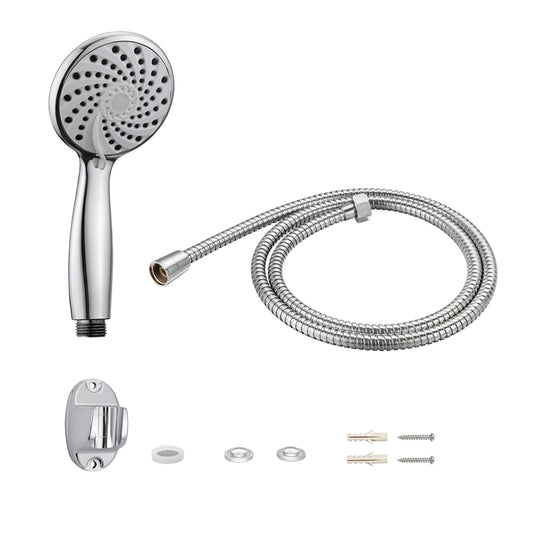 Handheld Shower Head with Hose Set -1.5m- Durable Shower Head with 3 Modes, Water-Saving Design, and Included Holder -Bathroom Upgrades Water Conservation Home Shower Improvement Personal Care