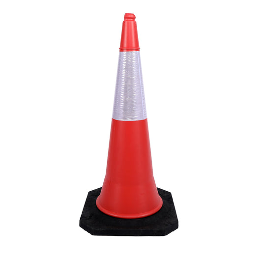 Road Cone - 1meter - Reflective Safety Cone - for Road Safety, Construction, and Traffic Management
