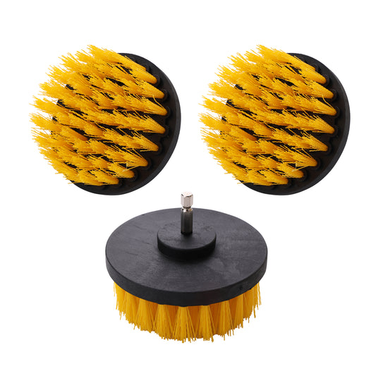 Drill Cleaning Brush - 3 Piece - Drill Brush Attachments Set for Grout, Tile, Sinks, Bathtubs, Kitchens, and Car Cleaning