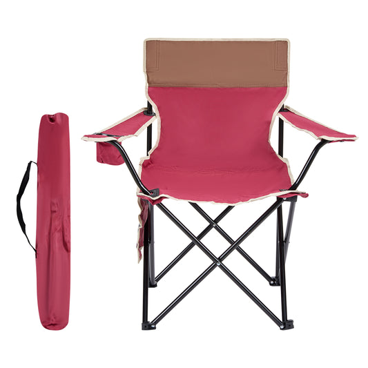 Foldable Camping Chair with Carrying Bag - for Camping, Beach, Picnics, Festivals