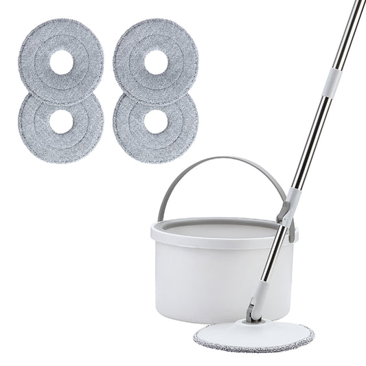 Spin Mop - White Brush Spin Mop Bucket for Tiles, Hardwood, Ceramic, and Vinyl