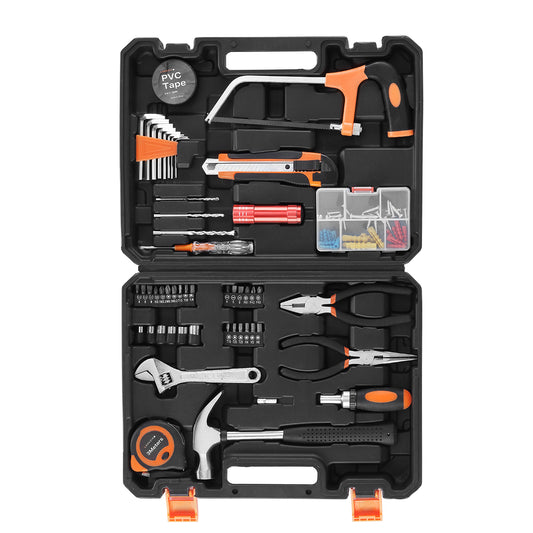 Tool Set - 105 Piece - Hand Tool Kit with Essential Tools for Home Repair, DIY, Electrical Work & General Maintenance