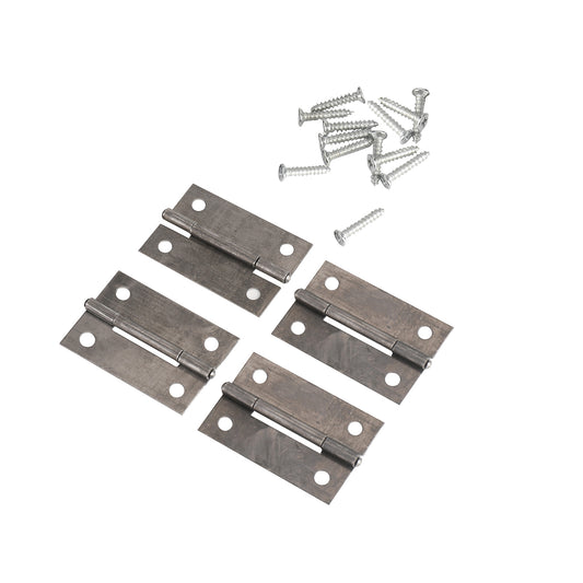 Door Hinge - 4 Piece 2inch - Heavy Duty Hinges with Screws - Ideal for Cabinets, Cupboards, Small Doors, Furniture, and DIY Projects
