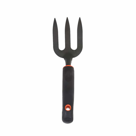 Black Iron Fork - Hand Cultivator Rake for Digging, Planting, and Weeding