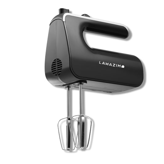 Hand Mixer 200W Black - Electric Handheld Kitchen Mixer for Whipping Cream, Mixing Batter, Kneading Dough, and Beating Eggs
