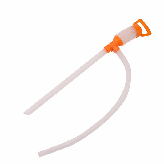 Plastic Siphon Hand Pump - 64cm Manual Transfer Pump for Water, Petrol, Gasoline, Chemicals, and Liquids