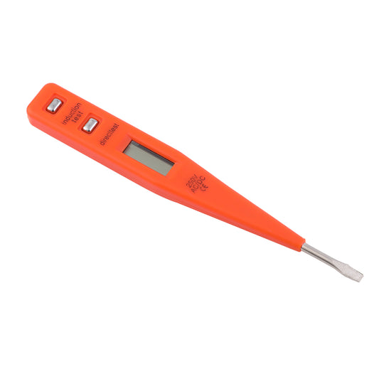 Digital Voltage Tester Electro Probe - 100V to 500V Insulated Screwdriver with LCD Display for AC Voltage Detection, Direct Test, and Induction Test