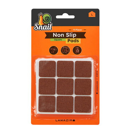 Snail Furniture Non-Slip Pads Set - 27 Piece Square Felt Pads for Furniture Feet - Floor Protectors for Chairs, Tables, and Cabinets
