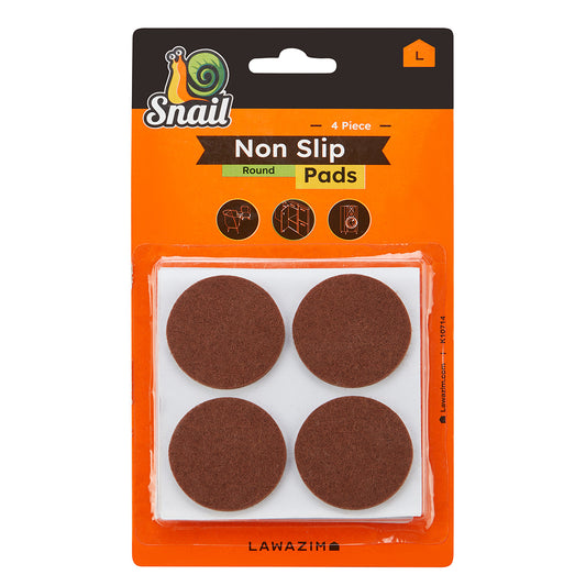 Snail Furniture Non-Slip Pads Set - 16 Piece Round Felt Pads for Furniture Feet - Floor Protectors for Chairs, Tables, and Cabinets