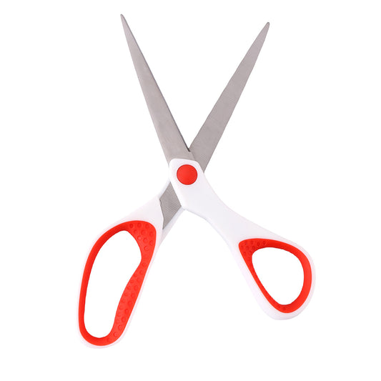 Multi-Purpose Scissor - 8inch - Sharp Stainless Steel Office and Kitchen Scissors with Comfortable Grip Handles for Paper, Fabric, and Everyday Cutting