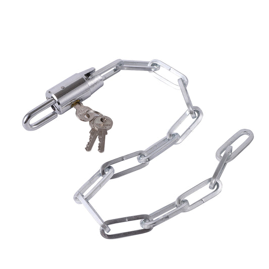 Hardened Steel Security Padlock with Chain - 60cm - for Bicycles, Motorcycles, Gates, Garage Doors, and Trailers