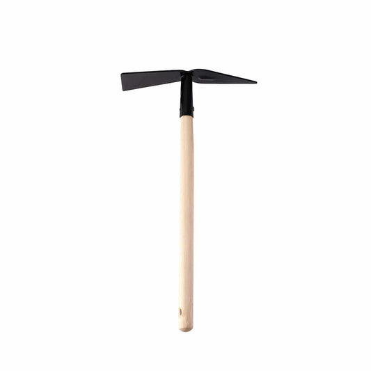 Garden Pick Hoe With Wooden Handle - 40Cm