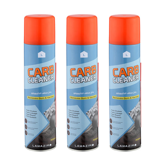 Carb Cleaner Spray Set - 3 Piece - Cleaning Spray for Engine, Motorcycle, Automotive Vehicles