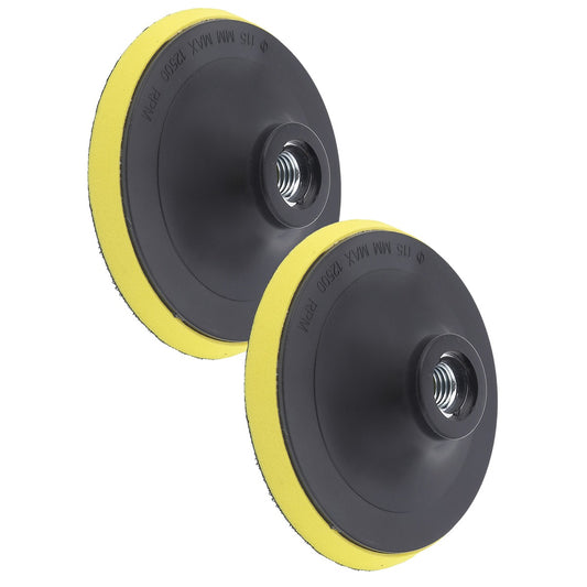 2-Piece Self Adhesive Polishing Disk Set - 7inch / 180mm - M14 Mounting Screw, Max 8500 RPM for Sanding and Polishing Applications