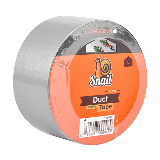 Snail Duct Tape Set of 4 - 4.8cmx20m - 150micron - Strong Adhesion Waterproof Flexible Tear-Resistant Utility Tape for Indoor Outdoor Plumbing Sealing Patching DIY and Professional Use