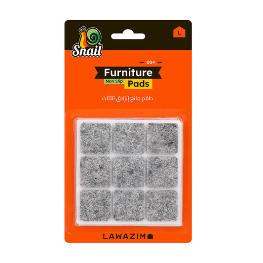 Snail Furniture Non Slip Pads - Felt Furniture Pads with Self-Adhesive Backing -for Table and Chair Leg, Stools, Cabinets, & Hardwood or Tile Floors
