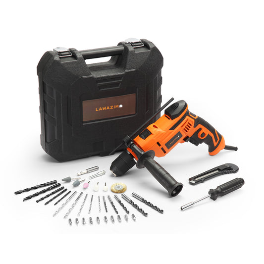 37-Piece 710W Impact Drill Set 13mm