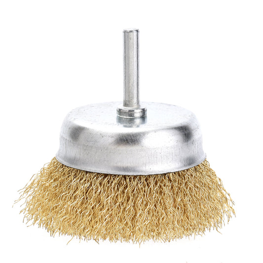 Wire Cup Brush - 3inch - Crimped Wire Brush, Max 4500 RPM for Rotary Tools and Drills