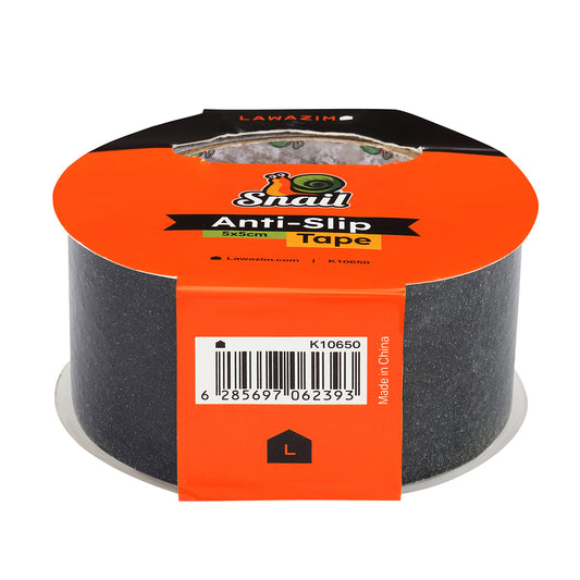 Snail Anti-Slip Tape - 5cm x 5m - Anti-Slip Water Resistant Safety Tape for Stairs, Floors, Ramps, Ladders, and Outdoor Surfaces