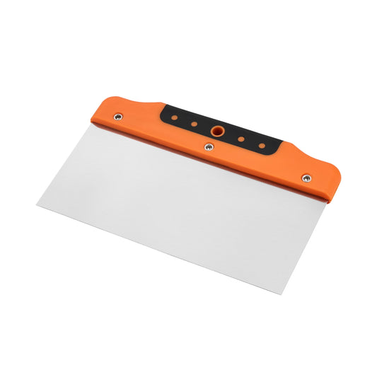 Stainless Steel Bench Scraper - Anti-Corrosion Heavy-Duty Metal Scraper with Blade - Versatile Tool for Removing Paint, Adhesive, and Rust, Surface Preparation and Construction Clean-Up