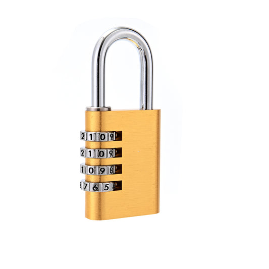 Aluminium Password Lock - Digital Lock, 4-digit Keyless Security Padlock, Weather-Resistant and Durable Design for Maximum High Security Perfect for Gym Lockers Luggage, and Storage Units
