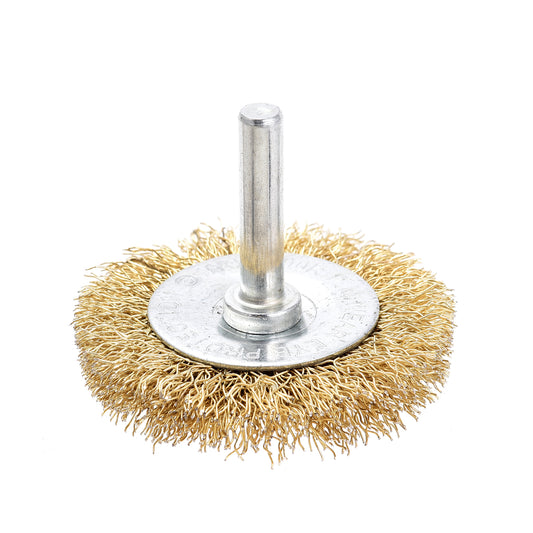Flat Wheel Wire Brush - 2inch - Crimped Wire Wheel Brush, Max 4500 RPM for Rust, Paint and Surface Cleaning