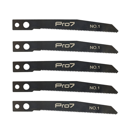 Jigsaw Blade - NO.1-5 Piece 77mm 21 TPI - Carbon Steel Blades for Straight Cuts in Wood, Plastic Panels, Trim, and Laminate Sheets