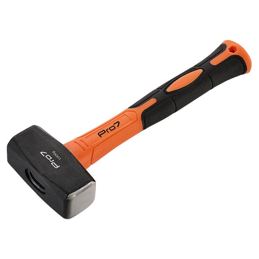 Sledge Hammer with Fiber Handle - Compact Demolition Hammer for Metalworking, Construction, Automotive, and DIY Projects