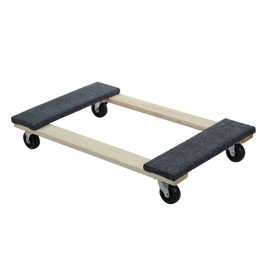 Hardwood Furniture Movers Dolly - 1000lb / 453kg - Heavy Duty Furniture Moving Dolly for Moving Furniture, Appliances, and Boxes
