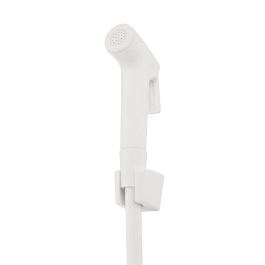 Plastic Bidet Sprayer with 1.2m Plastic Hose - Handheld Bidet Sprayer Kit With Holder, Adjustable Water Pressure, & Leak-Proof Design -for Personal Hygiene, Toilet, & Bathroom Cleaning
