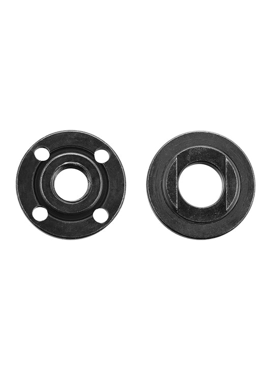 2PCS Angle Grinder Flange Nuts - 115mm Quick Change Metal Angle Grinder Flange Locking Nut Set with Thick Knurled Design - Replacement for Cutting Discs