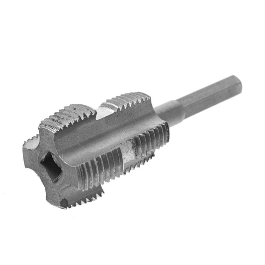 Water Pipe Internal Thread Opener - Double-Ended Design Drill Compatible Bit for Plumbing Maintenance, Home Repair, Workshop Use, and Internal PVC Pipe Thread Restoration
