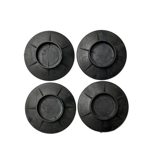Non Slip Grip Furniture Feet - 4 Piece - Furniture Round Pads with Cup Design for Chairs, Tables, Sofas, and Cabinets, Floor Protectors for Hardwood, Tile, Laminate, and Vinyl Floors (Black)