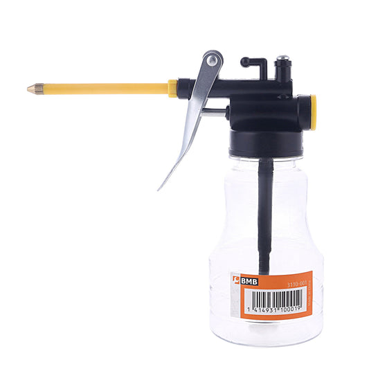 Transparent Oil Can Pump Oiler - Manual Thumb Pump for Tight Spaces and Easy One-Handed Operation