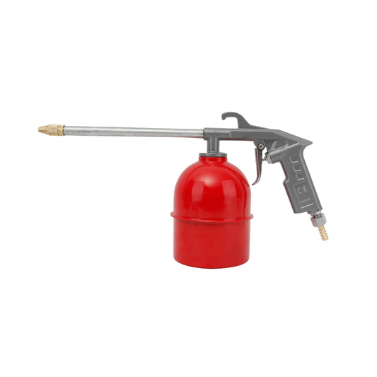 Oil Cleaning Gun - Red - High Pressure Spray Tool with Long Nozzle, and Adjustable Trigger - for Automotive, Machinery, and Workshop Cleaning