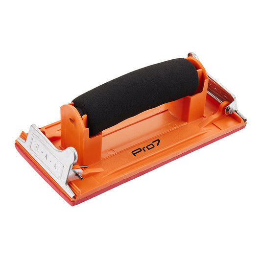 Iron Plastering Trowel - Hand Sander with Foam Grip and Sandpaper Holder for Wall Plastering, Surface Smoothing, Drywall Finishing, Sanding and Home Repair