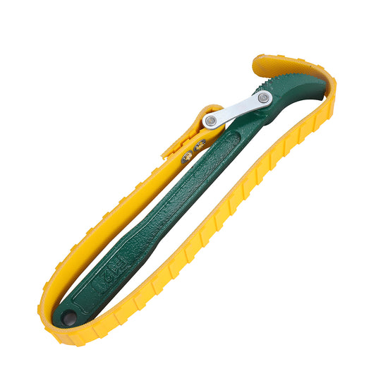Rubber Strap Oil Filter Wrench - 8inch, Heavy Duty Adjustable Belt Strap Wrench with Non-Slip Grip, Oil Filter Removal Tool for Cars, Water Filters, PVC Pipes, Plumbing & Home Repairs