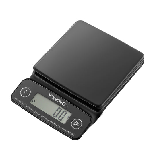 Square Kitchen Scale - Digital Food Scale Up to 3000g - for Cooking, Baking, Meal Prep, and Coffee