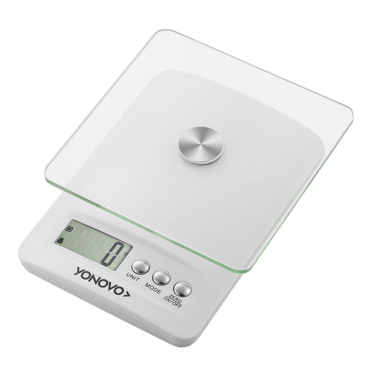 Glass Food Kitchen Scale - Digital Food Scale Up to 5000g - for Cooking, Baking, Meal Prep