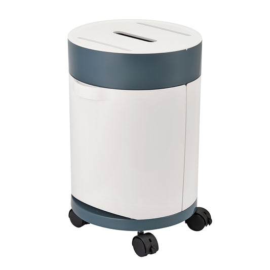 Multifunctional Classified Dustbin - Rolling Multi-Compartment Waste Bin with Tissue Slot, Device Holder and Wheels for Home, Office and Living Room