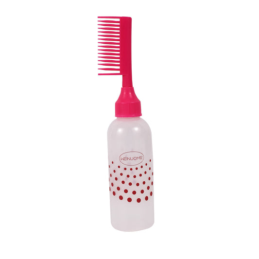 Hair Dyeing Bottle with Comb - 160ml Blue - Comb Applicator Bottle for Hair Dye, Treatments, and Root Touch-Up