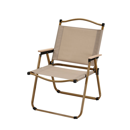 Folding Aluminum Picnic Chair - Portable Camping Chair for Hiking, Fishing, Travel, Patio