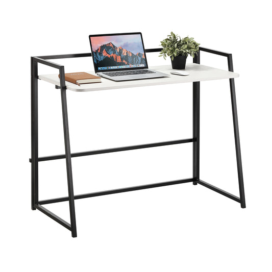Folding Table - 100x53.3x85.5cm - Folding Computer Desk for Home Office, Study, Small Spaces, and Temporary Workstations