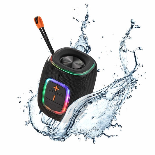 Waterproof Bluetooth Speaker - 7W with LED Light - Portable Wireless Speaker for Outdoor, Travel, and Indoor Use