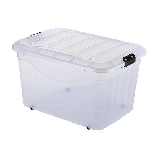 Plastic Storage Box - Stackable Storage Bin for Clothes, Toys, Tools, Office Supplies, Closet, Garage, or Home Storage