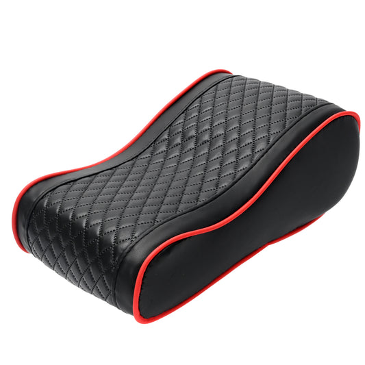 Car Armrest - Quilted Car Center Console Armrest Cushion with Memory Foam Pillow Pad Support, Seat Arm Rest Cover for Resting Elbow & Forearm, Underneath Storage Pocket for Daily Driving